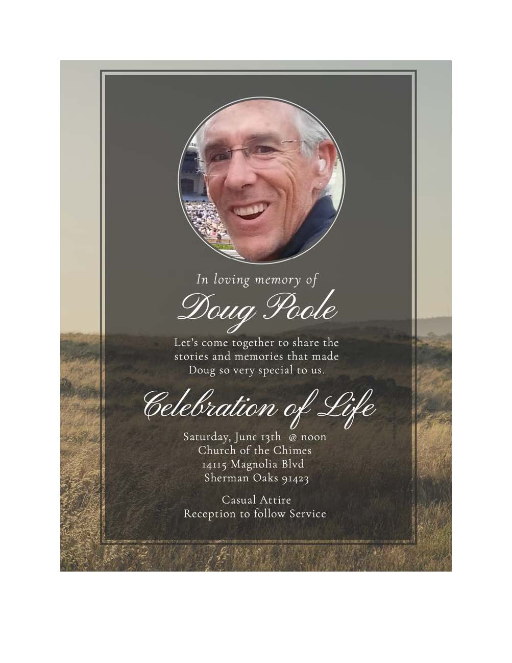 Doug Poole Celebration of Life