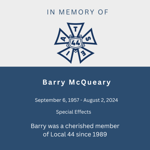 In memory of Barry McQueary