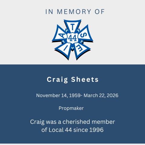 In memory of Craig Sheets
